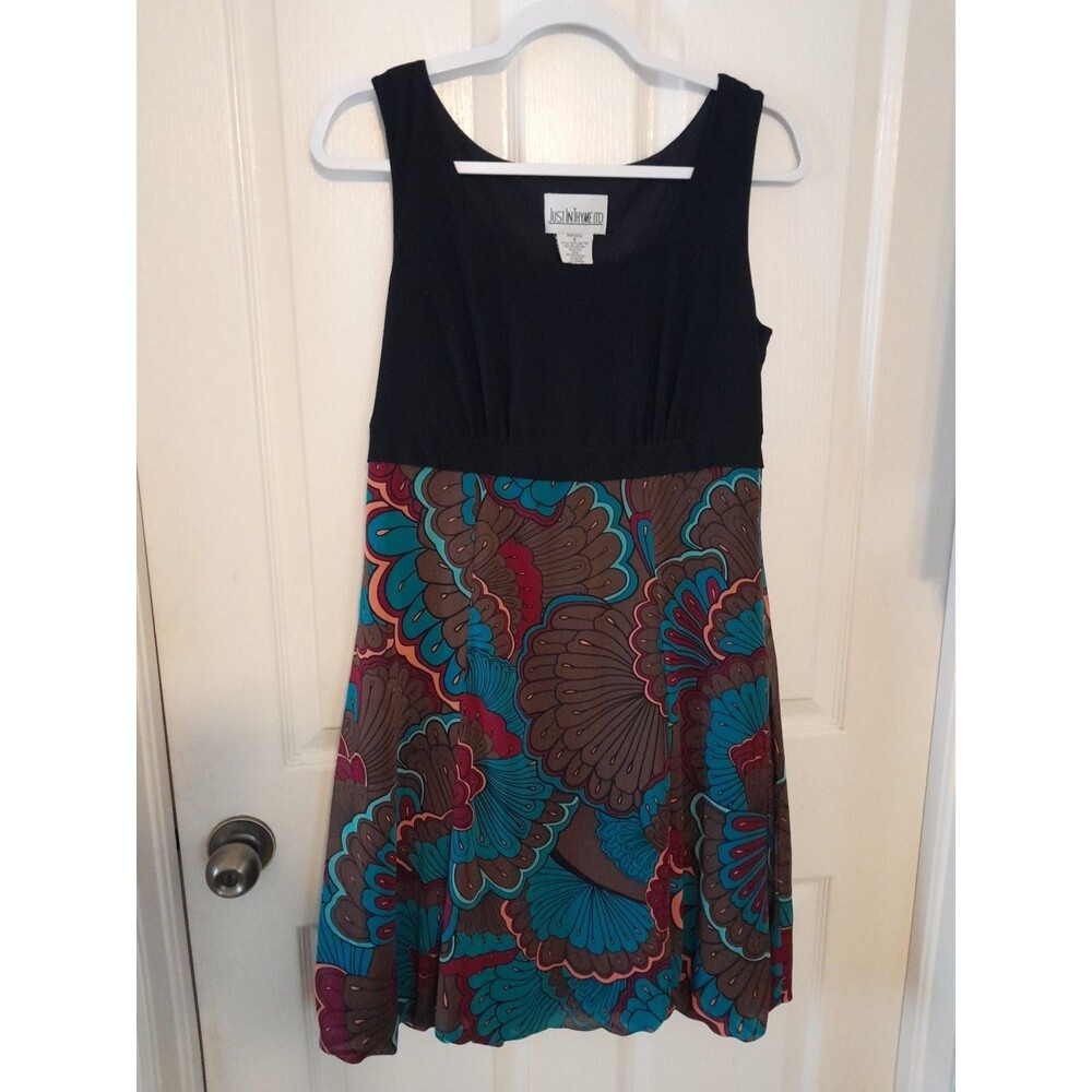 Vintage Just In Thyme LTD 70S MOD MIDI Dress size8. B59